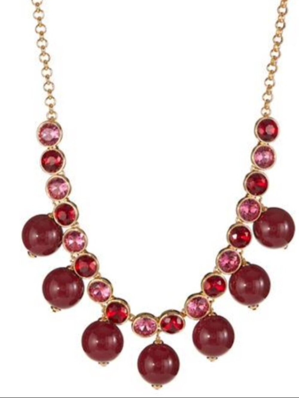 Kate Spade "True Colors" Jewel Crystal Bauble Necklace – Goldtone | $45